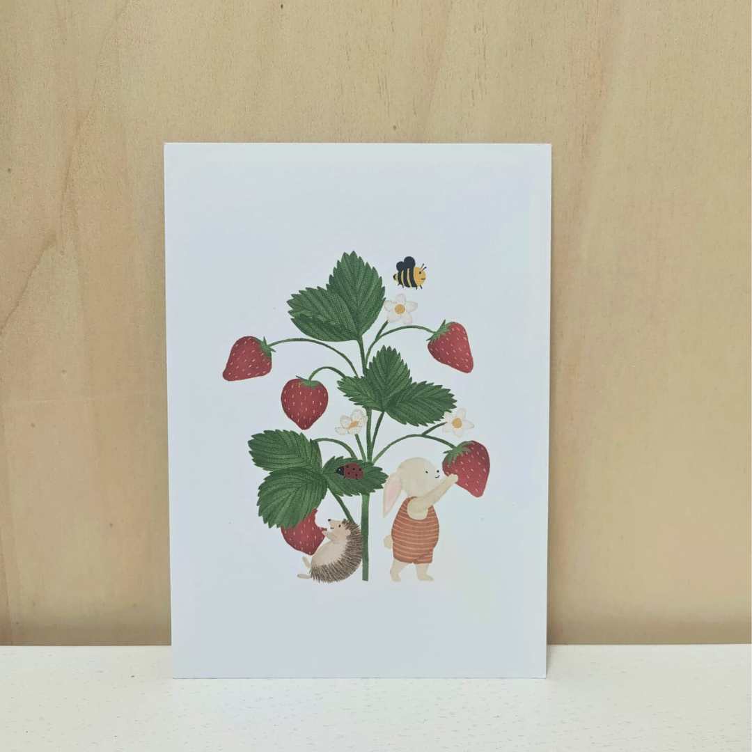 Kaart 'Aarbeien plukken'