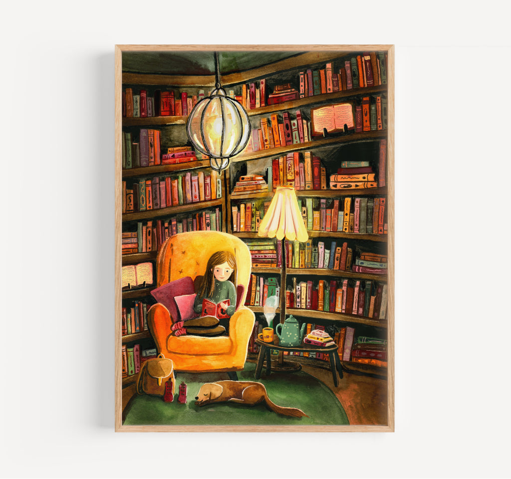 Art print 'Boekenliefde'