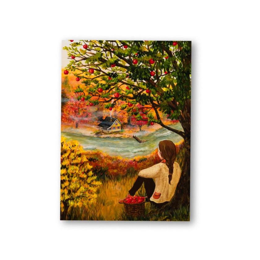 Kaart 'Onder de appelboom'