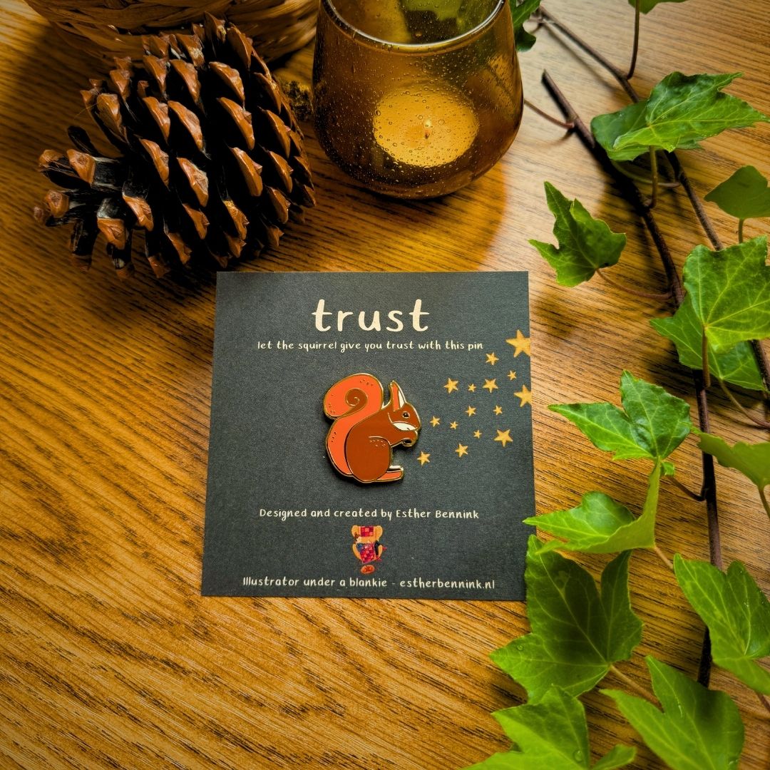 Pin Eekhoorn 'Trust'
