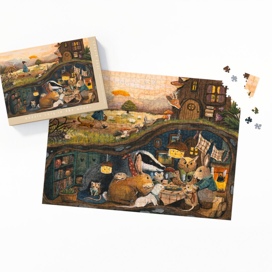 Puzzel Cosy in the woods