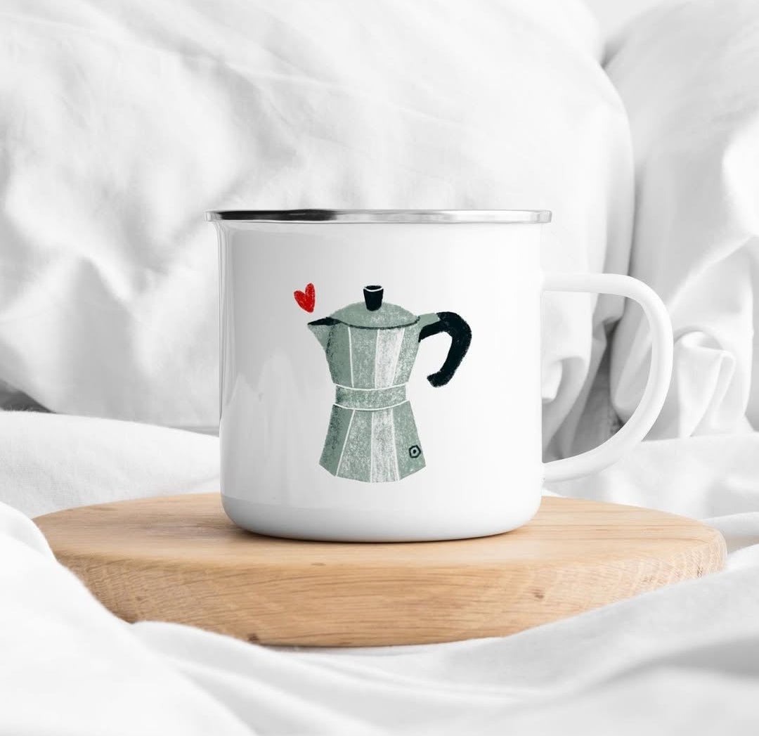 Emaille mok Percolator