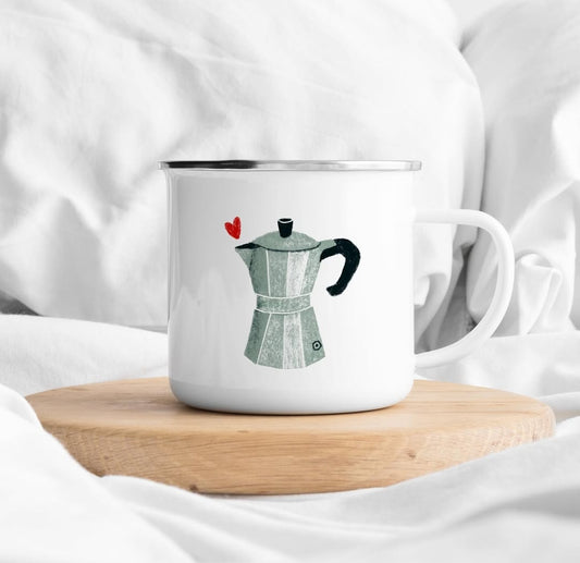 Emaille mok Percolator