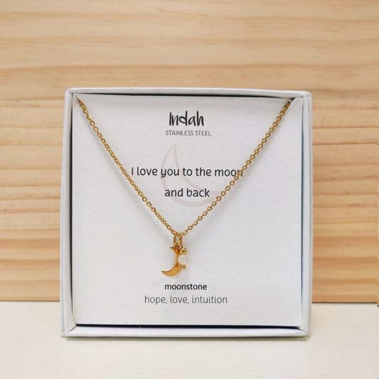 Ketting 'Love you to the moon and back'