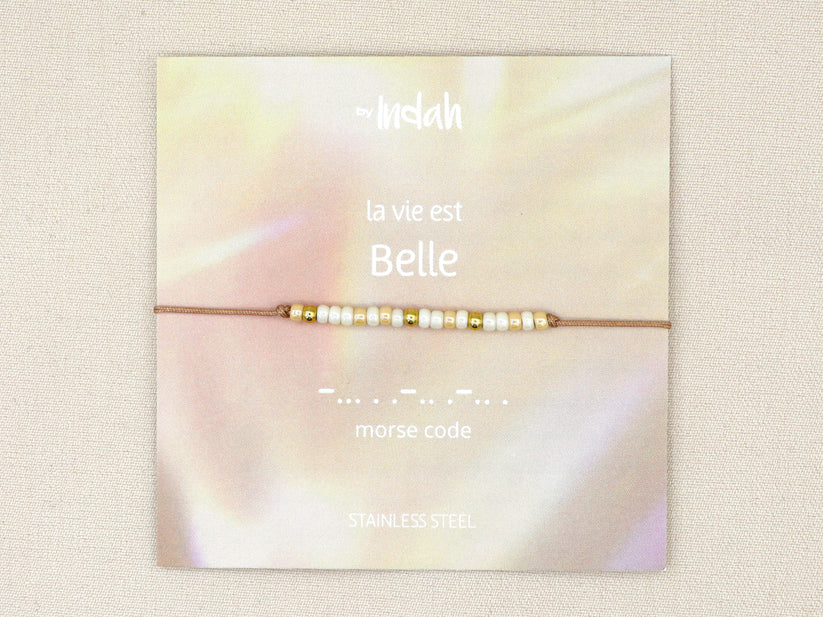 Morse code 'La vie est belle'