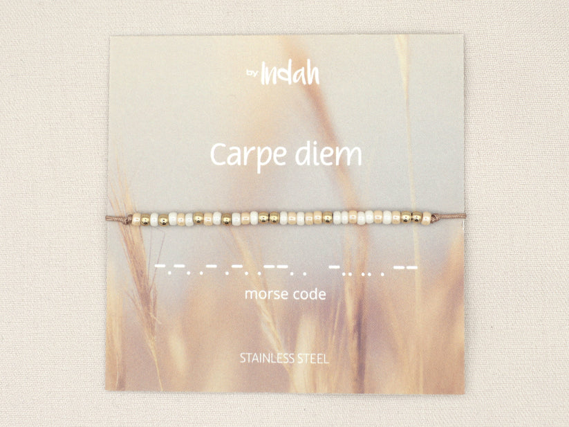 Morse code 'Carpe diem'