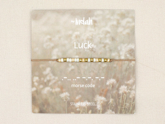 Morse code 'Luck'