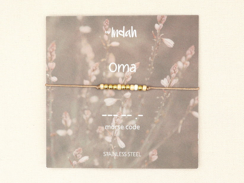 Morse code 'Oma'