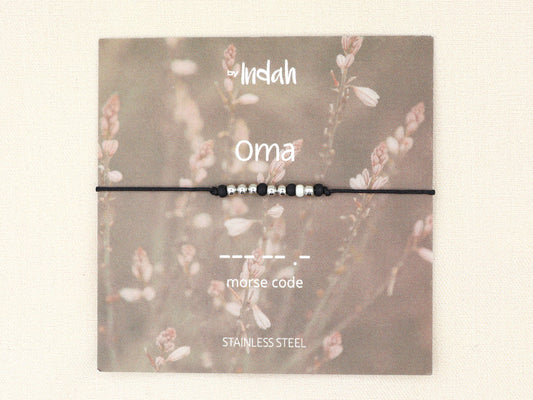 Morse code 'Oma'