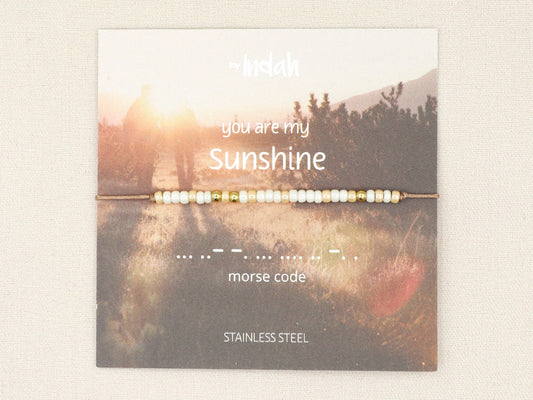 Morse code 'You are my sunshine'