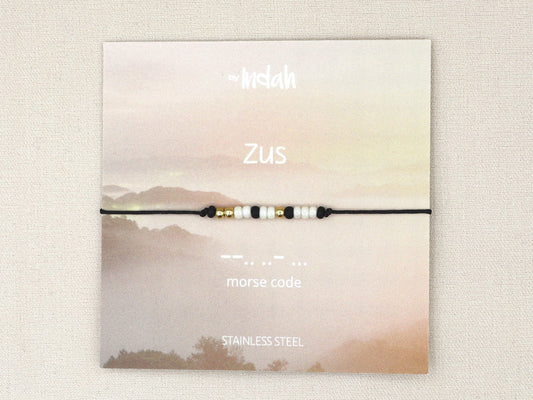 Morse code 'Zus'