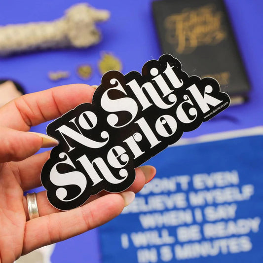 Sticker 'No shit Sherlock'