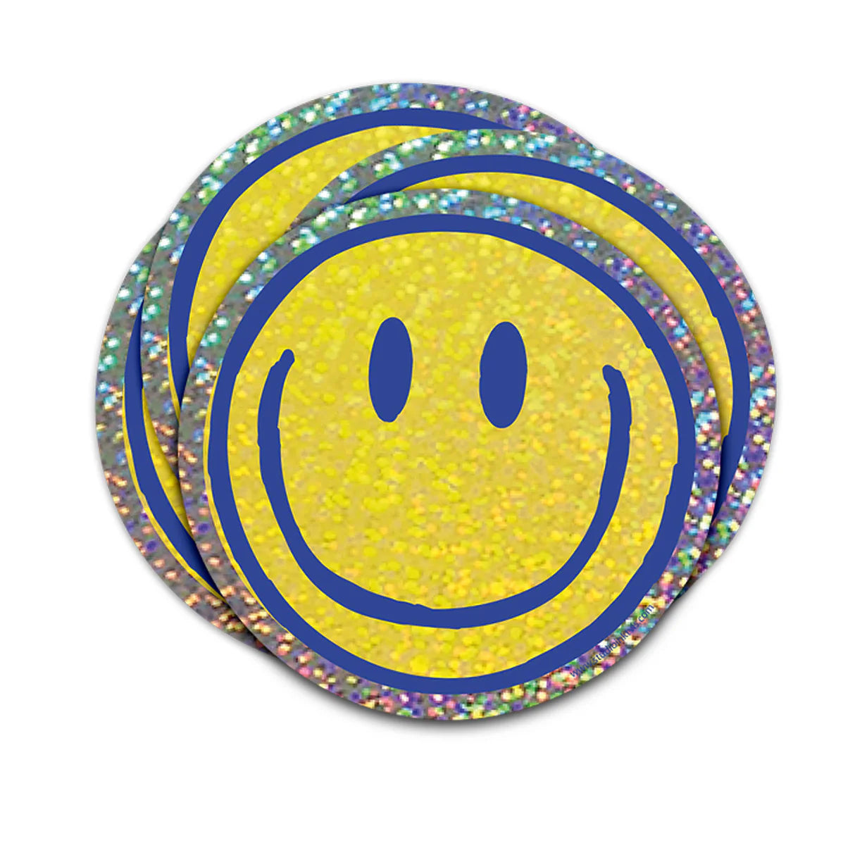Sticker glitter Smiley