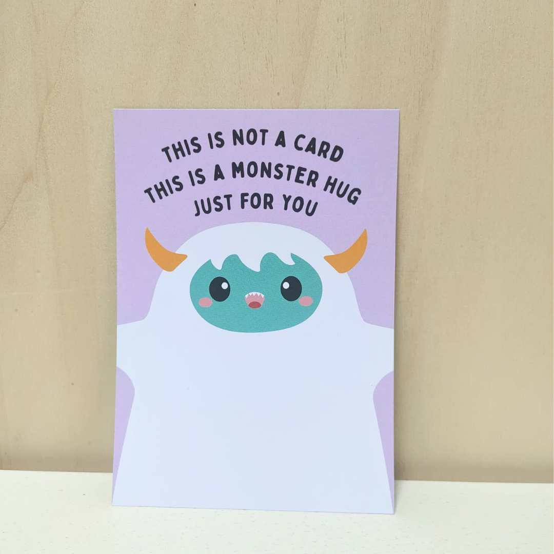 Kaart 'Monster hug'