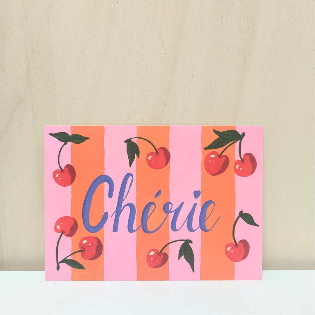 Kaart 'Chérie'