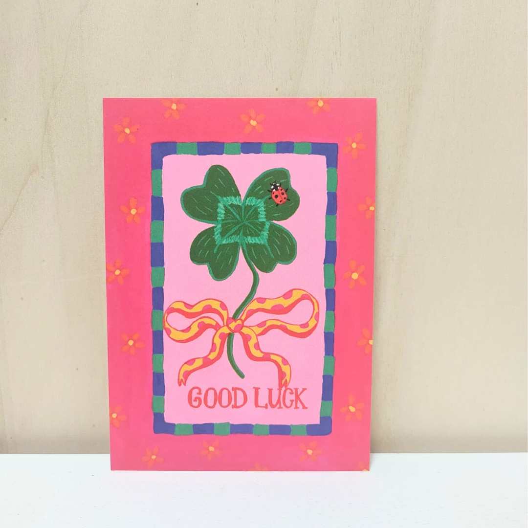 Kaart 'Good luck'