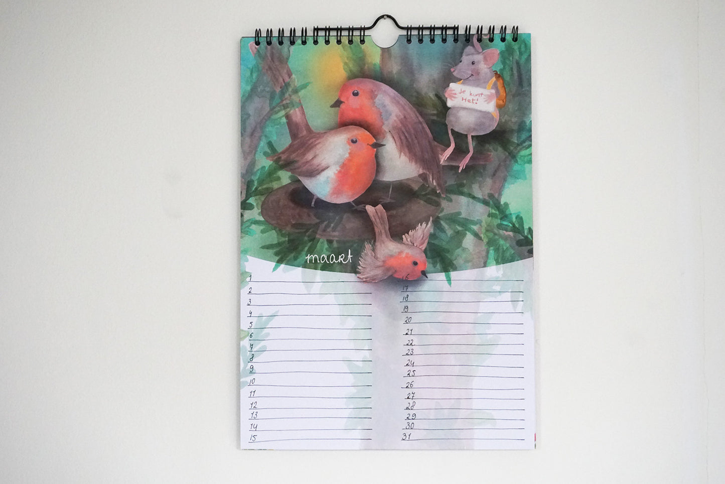 Verjaardagskalender 'Muisje gaat op reis'