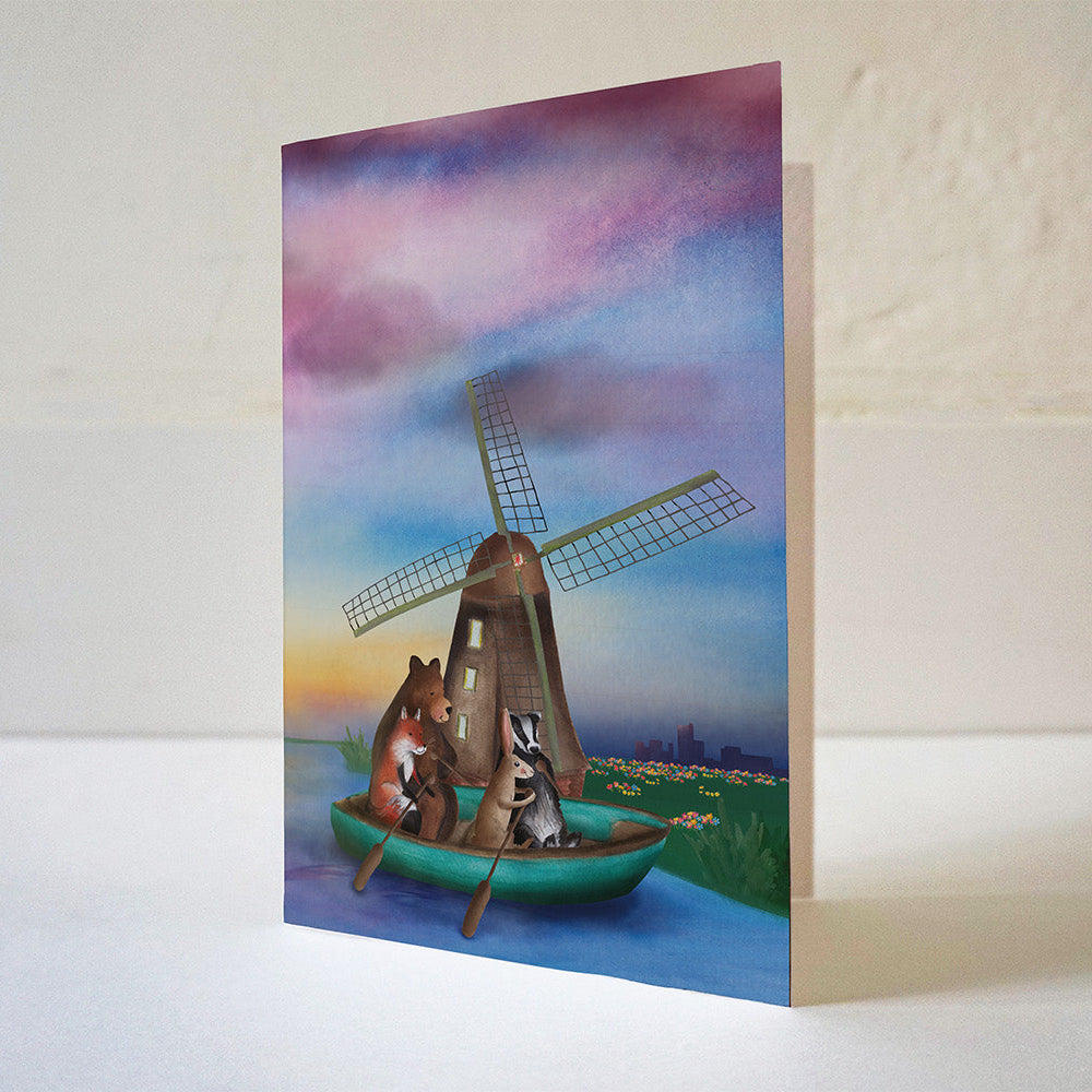Wenskaart 'Windmolen'