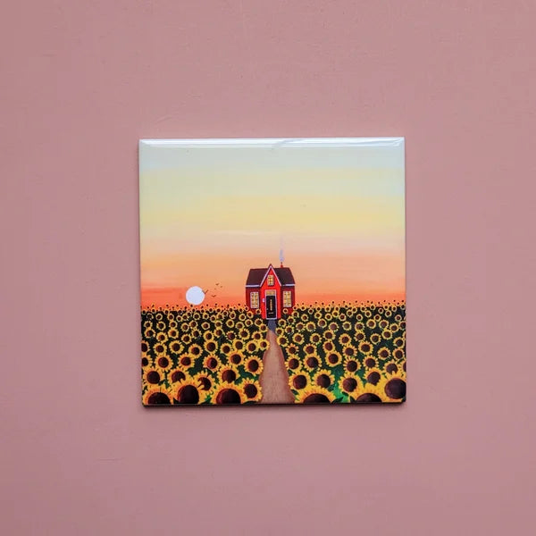 Tegel 'Zonnebloemen'