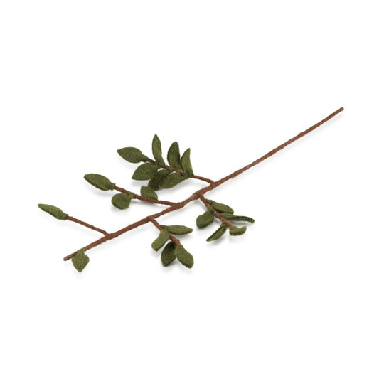 Tak met groene blaadjes