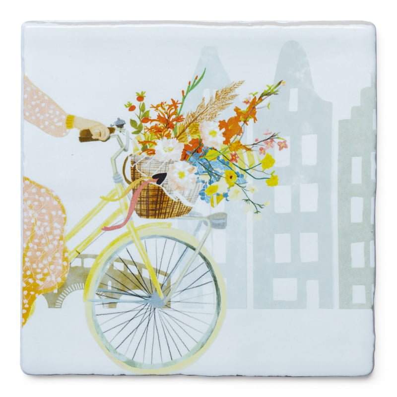 Vrolijkheid in een fietsmand