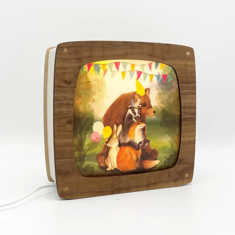 Seizoenenlamp Walnoot