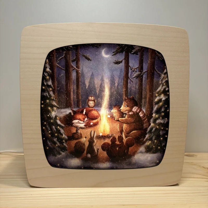 Wisselplaat Warm christmas forest