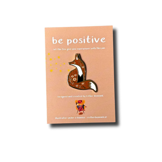 Pin Vos 'Be positive'