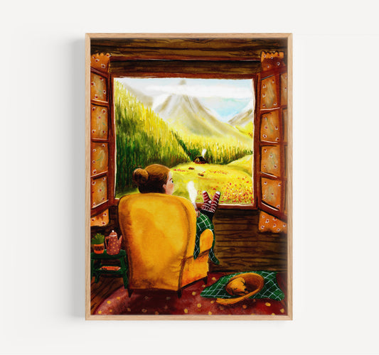 Art print 'Tea with a view'