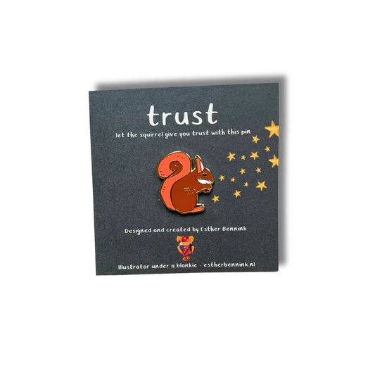 Pin Eekhoorn 'Trust'