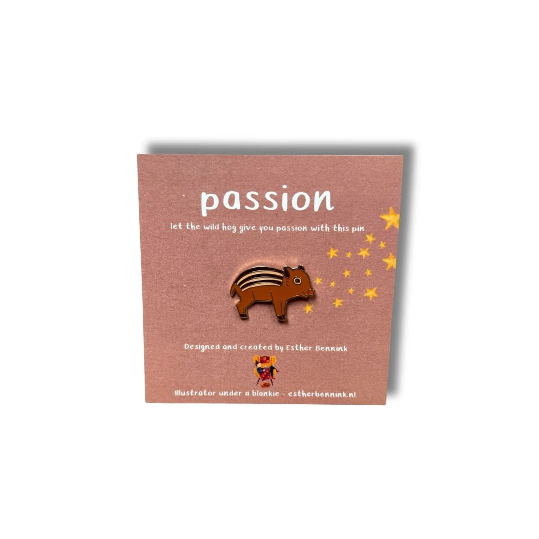 Pin Wild zwijntje 'Passion'