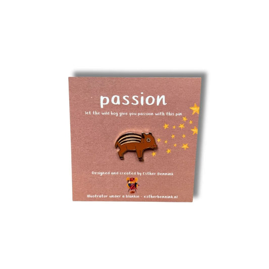 Pin Wild zwijntje 'Passion'