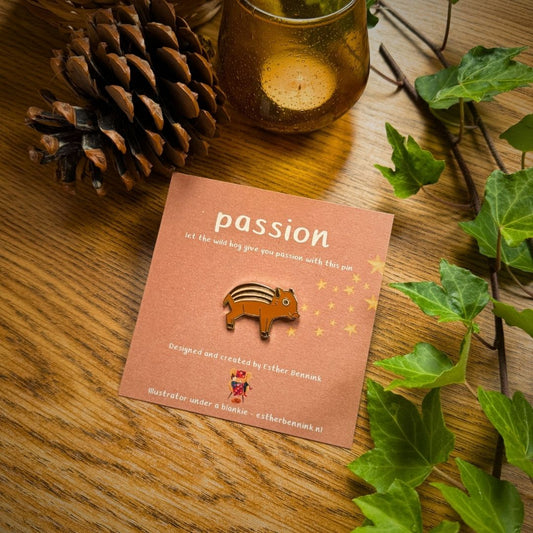 Pin Wild zwijntje 'Passion'