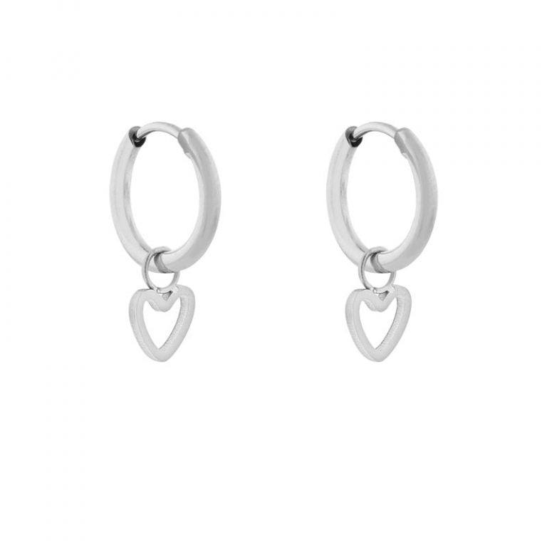 Oorbellen 'hartje open'