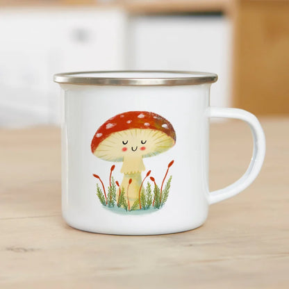 Emaille mok Amanita