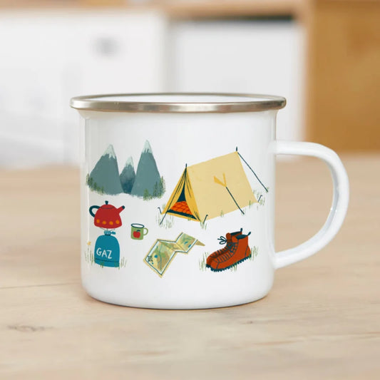 Emaille mok Wanderlust
