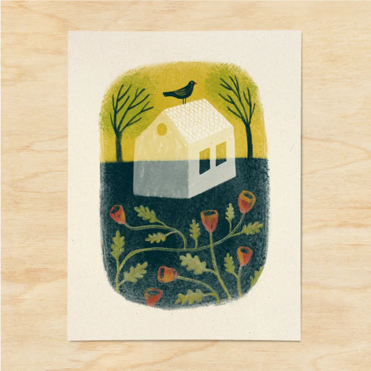 Art print 'The hiding house'