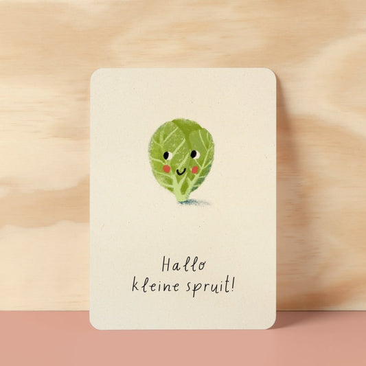 Kaart 'Hallo kleine spruit'