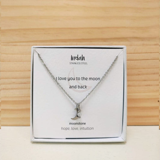 Ketting 'Love you to the moon and back'