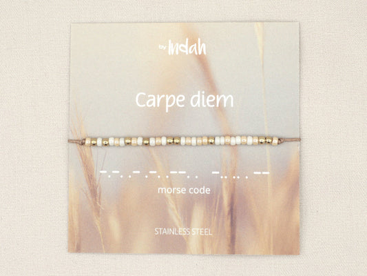 Morse code 'Carpe diem'
