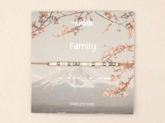 Morse code 'Family'