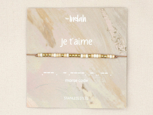 Morse code 'Je t'aime'