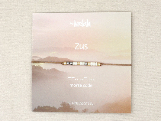 Morse code 'Zus'