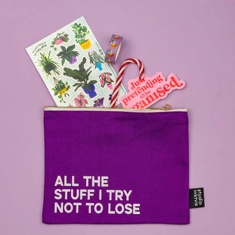 Etui 'All the stuff I try not to lose'