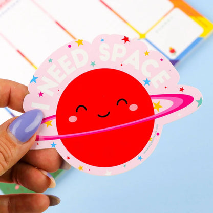 Sticker 'I need space'