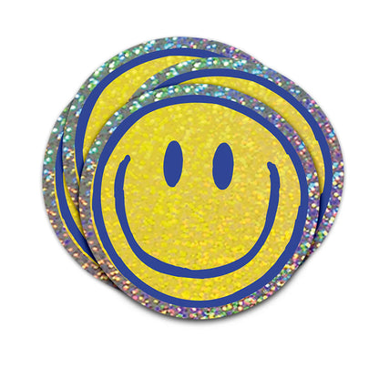 Sticker glitter Smiley
