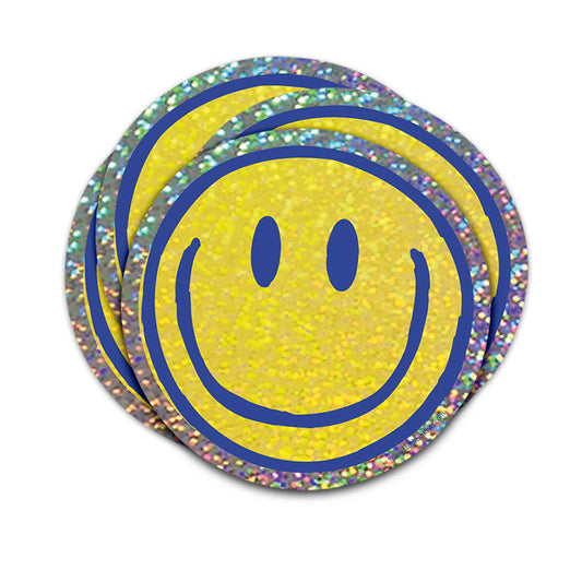Sticker glitter Smiley