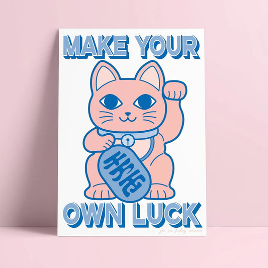 Kaart 'Make your own luck'
