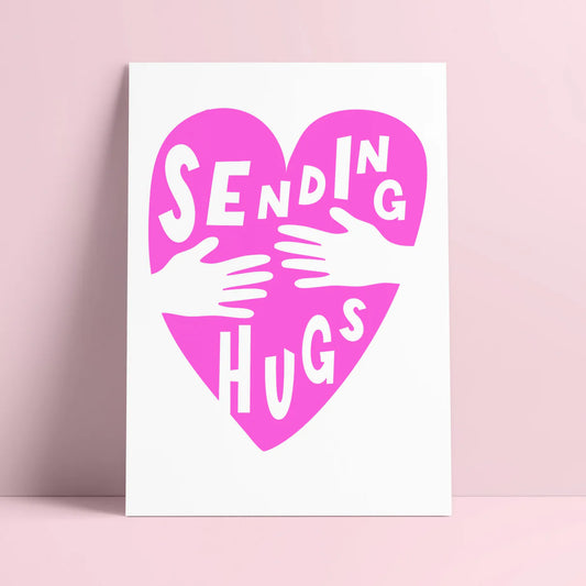 Kaart 'Sending hugs'
