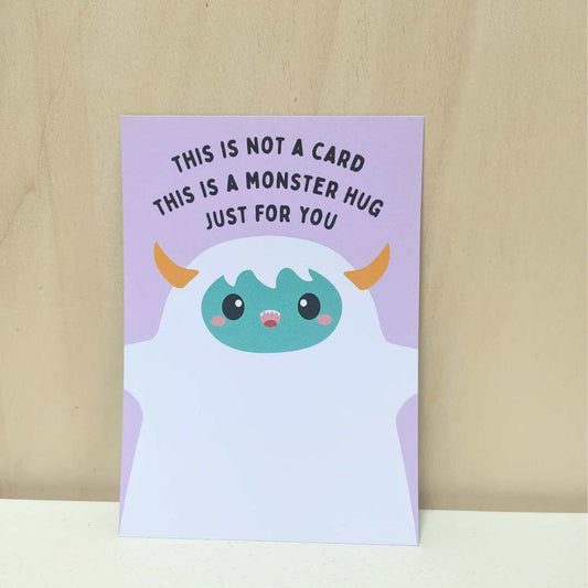 Kaart 'Monster hug'